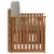 Canapea de exterior Lemn de acacia solid și poliester natural GartenMobel Dekor