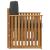 Canapea de exterior Lemn de acacia solid și poliester natural GartenMobel Dekor