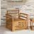 Canapea de exterior Lemn Solid de Acacia natural GartenMobel Dekor