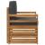 Canapea de exterior Lemn de acacia solid și poliester natural GartenMobel Dekor
