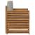 Canapea de exterior Lemn de acacia solid și poliester natural GartenMobel Dekor