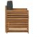 Canapea de exterior Lemn de acacia solid și poliester natural GartenMobel Dekor