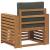 Canapea de exterior Lemn de acacia solid și poliester natural GartenMobel Dekor