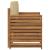 Canapea de exterior Lemn de acacia solid și poliester natural GartenMobel Dekor