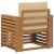 Canapea de exterior Lemn de acacia solid și poliester natural GartenMobel Dekor