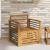 Canapea de exterior Lemn Solid de Acacia natural GartenMobel Dekor