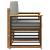 Canapea de exterior Lemn de acacia solid și poliester natural GartenMobel Dekor