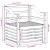 Canapea de exterior Lemn Solid de Acacia natural GartenMobel Dekor
