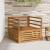 2 Bucată Sofa cu Brațe natural GartenMobel Dekor