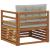 Canapea de exterior Lemn de acacia solid și poliester GartenMobel Dekor