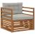 Canapea de exterior Lemn de acacia solid și poliester GartenMobel Dekor