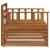 2 Bucată Sofa cu Brațe Lemn Solid de Acacia natural GartenMobel Dekor