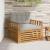 Canapea de exterior Lemn de acacia solid și poliester GartenMobel Dekor