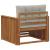 Canapea de exterior Lemn de acacia solid și poliester GartenMobel Dekor