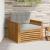 Canapea de exterior Lemn de acacia solid și poliester GartenMobel Dekor