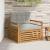 Canapea de exterior Lemn de acacia solid și poliester GartenMobel Dekor