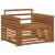 2 Bucată Sofa cu Brațe Lemn Solid de Acacia natural GartenMobel Dekor