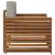 Canapea de exterior Lemn de acacia solid și poliester GartenMobel Dekor