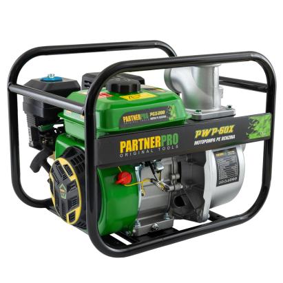 Pompă de apă pe benzină 3" PARTNERPRO PWP60X, 60 m³/h, 6.5 HP , MOTOR 4T