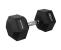 Gantera hexagonala cauciucata 27,5 kg cu maner ergonomic Sportmann