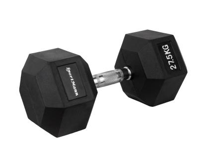 Gantera hexagonala cauciucata 27,5 kg cu maner ergonomic Sportmann