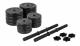 Set gantere reglabile din PVC cu ciment 2x15 kg Sportmann pentru fitness