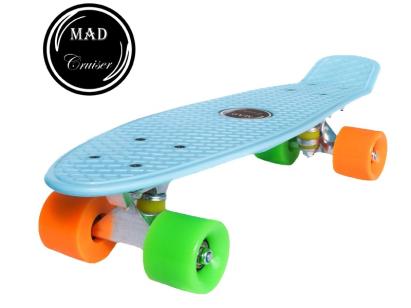 Penny board Mad Cruiser Original albastru deschis, 57 cm, ABEC 7