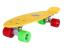 Penny board Mad Cruiser Original galben, compact, cu roti PU