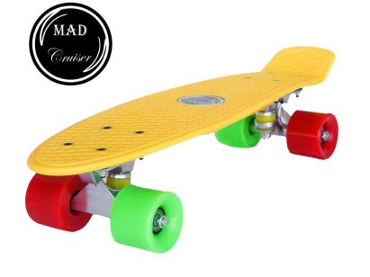 Penny board Mad Cruiser Original galben, compact, cu roti PU