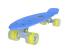 Penny board albastru Mad Cruiser cu roți LED și rulmenți ABEC 7