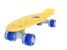 Penny board Mad Cruiser cu roti LED, galben, 57 cm