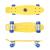 Penny board Mad Cruiser cu roti LED, galben, 57 cm