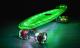 Penny board cu LED verde Mad Cruiser, rulmenti ABEC 7, 57 cm