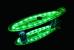 Penny board cu LED verde Mad Cruiser, rulmenti ABEC 7, 57 cm