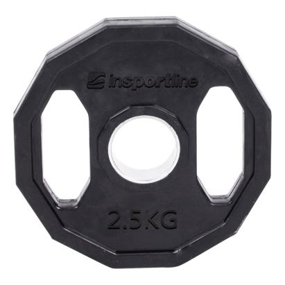 Disc olimpic cauciucat inSPORTline Ruberton 2,5 kg cu mânere