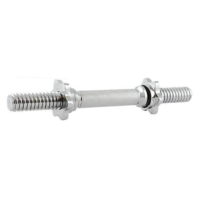 Bara gantera HMS 35 cm, 30 mm, din otel cromat cu sigurante filetate