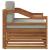 Canapea de exterior Lemn Solid de Acacia Natural și gri deschis GartenMobel Dekor