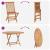 Set Bistro de Grădină 3 pcs natural Lemn solid de tec GartenMobel Dekor