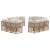 Set de canapele de exterior cu pernă 12 pcs natural Poliester GartenMobel Dekor