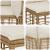 Set de canapele de exterior cu pernă 5 pcs natural Poliester GartenMobel Dekor