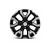 Set 4 jante aliaj originale Dacia RASAN 19x7J 5x114.3 ET31 negru diamond cut
