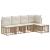 Set de canapele de exterior cu pernă 2 pcs natural Poliester GartenMobel Dekor