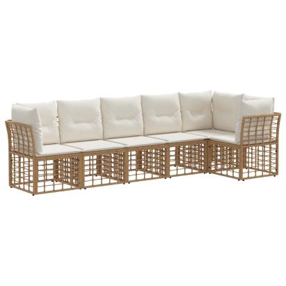 Set de canapele pentru grădină cu pernă 2 pcs poliratan GartenMobel Dekor
