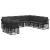 Set de canapele de exterior cu pernă 8 pcs Negru Poliester GartenMobel Dekor