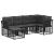 Set de canapele de exterior cu pernă 6 pcs Negru Poliester GartenMobel Dekor