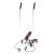 Stepper twist HMS S3085 cu manere si corzi elastice, roz