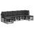Set de canapele de exterior cu pernă 4 pcs Negru Poliester GartenMobel Dekor