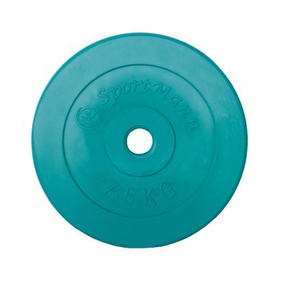 Disc greutate Sportmann din PVC cu ciment 7.5 kg, gaura 31 mm