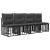 Set de canapele de exterior cu pernă 10 pcs Negru Poliester GartenMobel Dekor