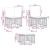 Set de canapele de exterior 6 pcs Negru și Gri închis Poliester GartenMobel Dekor